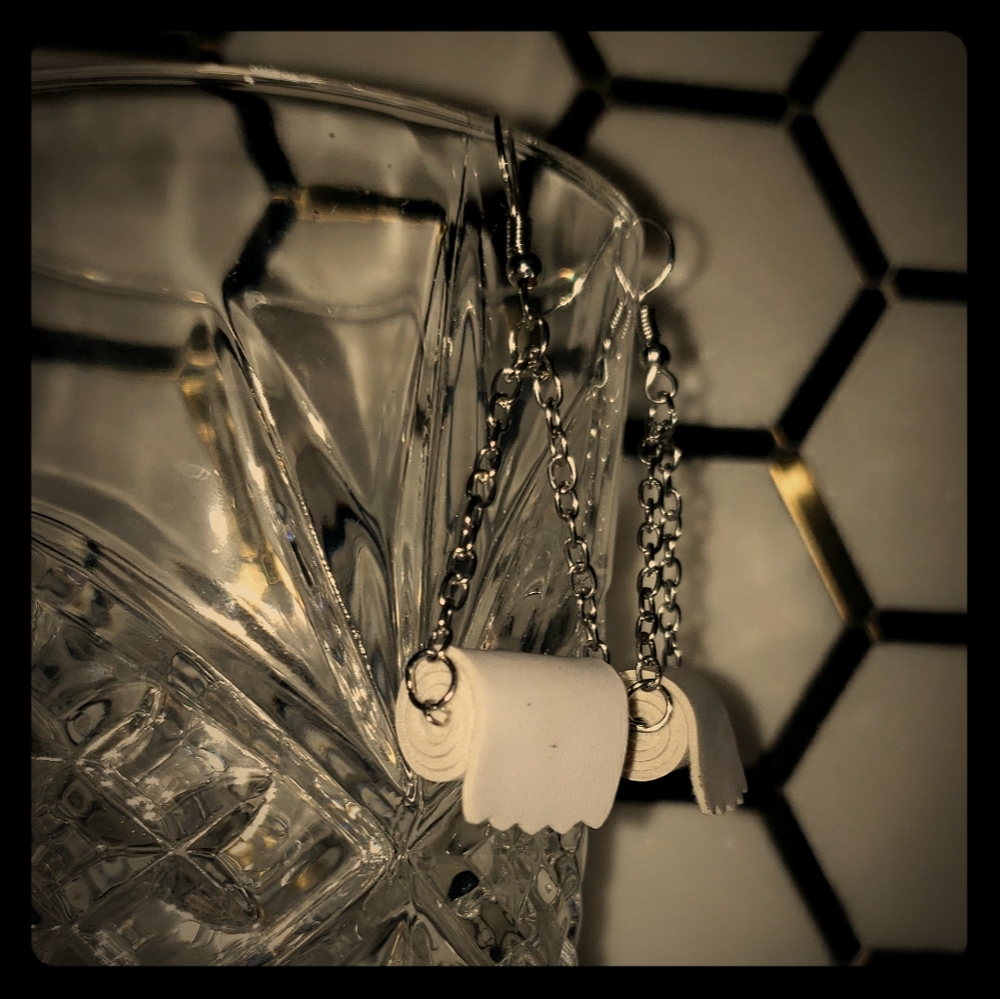 Pandemic Toilet Paper Earrings